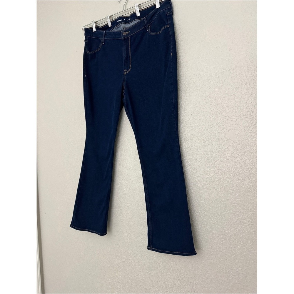 Old Navy Wow Boot-Cut Mid Rise Dark Wash Denim Jeans Size 18 - Picture 4 of 10